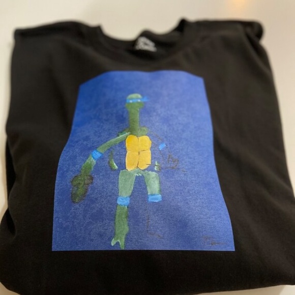 Art On Fabric Ninja Turtles Long Sleeve Crewneck - Picture 4 of 5